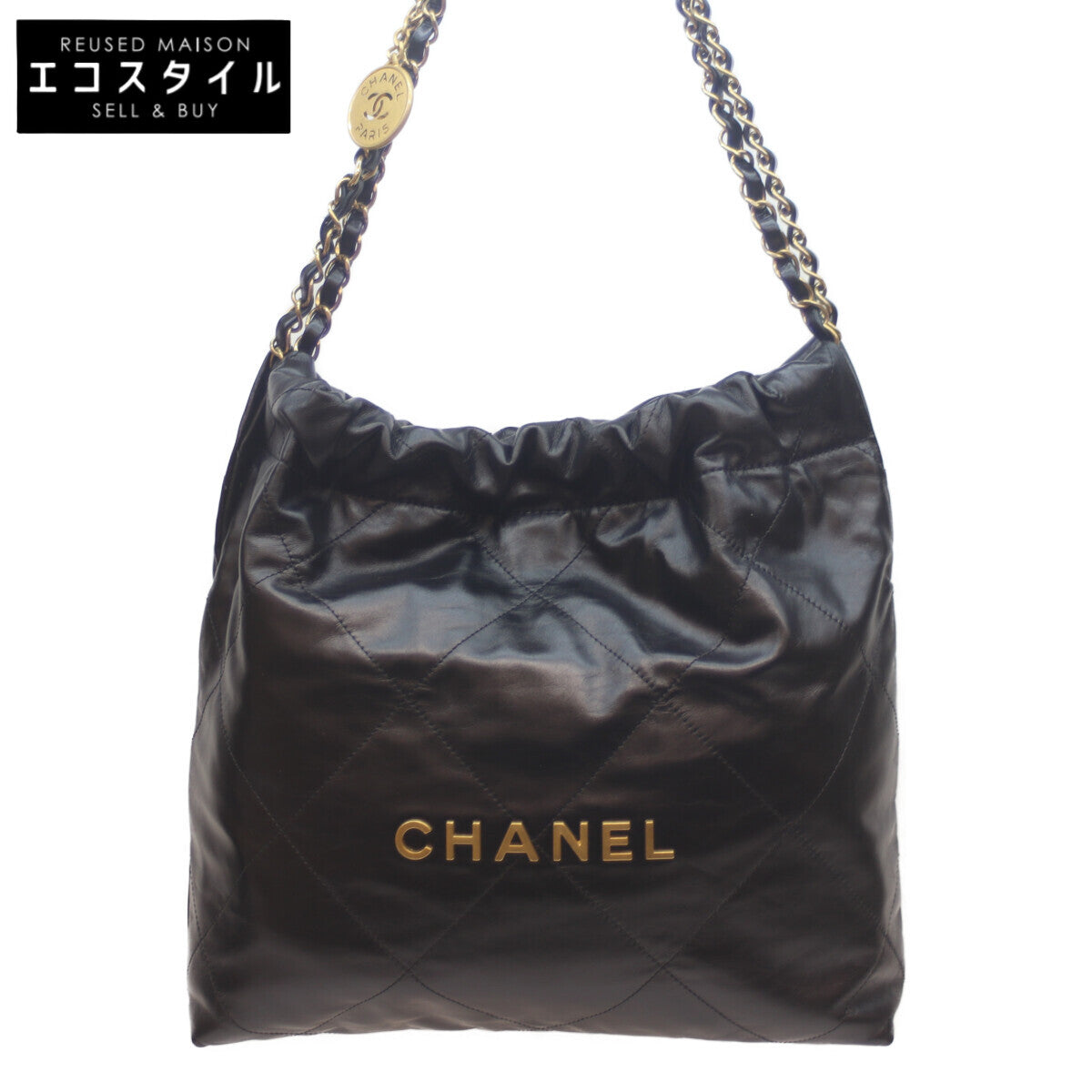 CHANEL シャネル AS3260 黒 ｼｬｲﾆｰｶｰﾌ ｼｬﾈﾙ22ｽﾓｰﾙ G金具 ショルダーバッグ