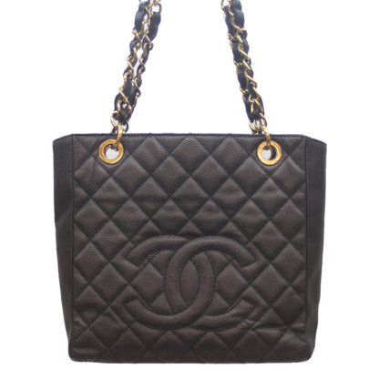 CHANEL シャネル 14番 黒 ｷｬﾋﾞｱ G金具 PSTﾄｰﾄ トートバッグ