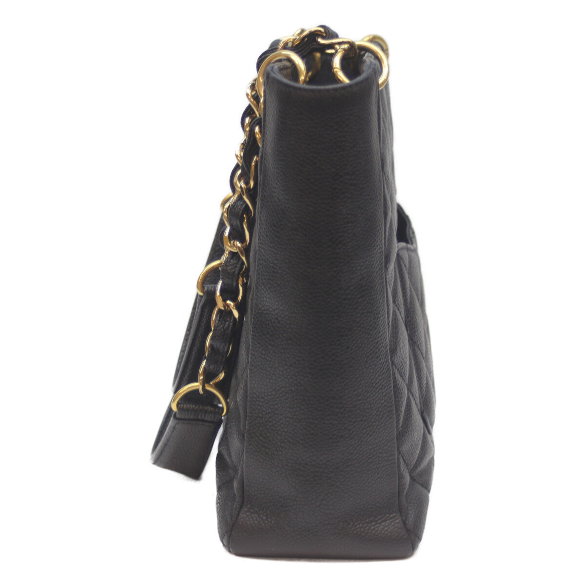 CHANEL シャネル 14番 黒 ｷｬﾋﾞｱ G金具 PSTﾄｰﾄ トートバッグ