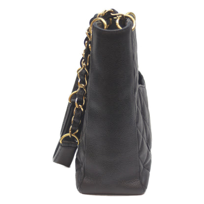 CHANEL シャネル 14番 黒 ｷｬﾋﾞｱ G金具 PSTﾄｰﾄ トートバッグ