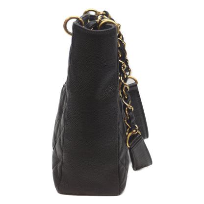 CHANEL シャネル 14番 黒 ｷｬﾋﾞｱ G金具 PSTﾄｰﾄ トートバッグ