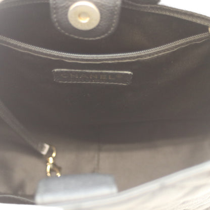 CHANEL シャネル 14番 黒 ｷｬﾋﾞｱ G金具 PSTﾄｰﾄ トートバッグ