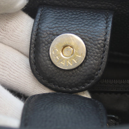 CHANEL シャネル 14番 黒 ｷｬﾋﾞｱ G金具 PSTﾄｰﾄ トートバッグ