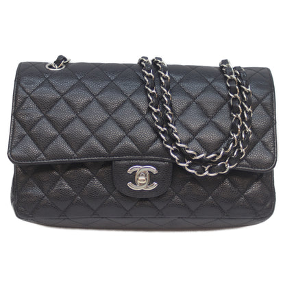 CHANEL シャネル 15番 A01112 黒 ｼﾙﾊﾞｰ金具 ｷｬﾋﾞｱ Wﾌﾗｯﾌﾟ ﾏﾄﾗｯｾ25ﾁｪｰﾝｼｮﾙﾀﾞｰ ショルダーバッグ