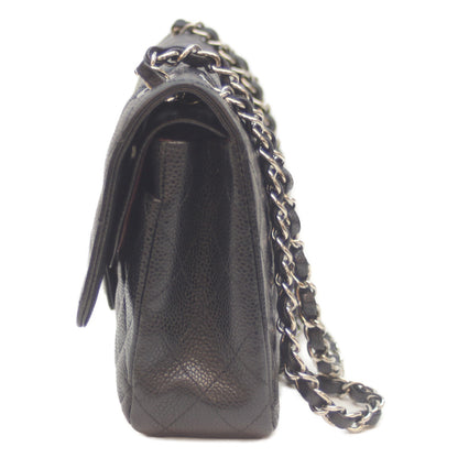 CHANEL シャネル 15番 A01112 黒 ｼﾙﾊﾞｰ金具 ｷｬﾋﾞｱ Wﾌﾗｯﾌﾟ ﾏﾄﾗｯｾ25ﾁｪｰﾝｼｮﾙﾀﾞｰ ショルダーバッグ