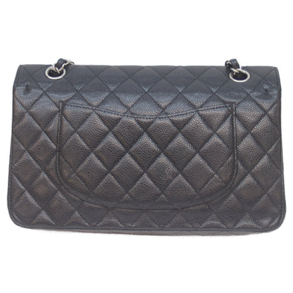 CHANEL シャネル 15番 A01112 黒 ｼﾙﾊﾞｰ金具 ｷｬﾋﾞｱ Wﾌﾗｯﾌﾟ ﾏﾄﾗｯｾ25ﾁｪｰﾝｼｮﾙﾀﾞｰ ショルダーバッグ