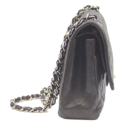 CHANEL シャネル 15番 A01112 黒 ｼﾙﾊﾞｰ金具 ｷｬﾋﾞｱ Wﾌﾗｯﾌﾟ ﾏﾄﾗｯｾ25ﾁｪｰﾝｼｮﾙﾀﾞｰ ショルダーバッグ