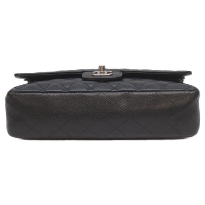 CHANEL シャネル 15番 A01112 黒 ｼﾙﾊﾞｰ金具 ｷｬﾋﾞｱ Wﾌﾗｯﾌﾟ ﾏﾄﾗｯｾ25ﾁｪｰﾝｼｮﾙﾀﾞｰ ショルダーバッグ