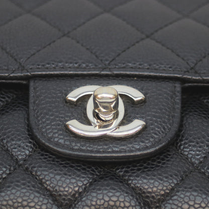 CHANEL シャネル 15番 A01112 黒 ｼﾙﾊﾞｰ金具 ｷｬﾋﾞｱ Wﾌﾗｯﾌﾟ ﾏﾄﾗｯｾ25ﾁｪｰﾝｼｮﾙﾀﾞｰ ショルダーバッグ