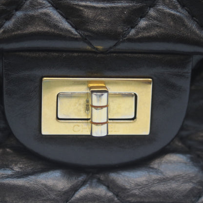 CHANEL シャネル 15番 A37587 黒 ｴｲｼﾞﾄﾞｶｰﾌｽｷﾝ G金具 2.55 ﾏﾄﾗｯｾ28ﾁｪｰﾝｼｮﾙﾀﾞｰ ショルダーバッグ