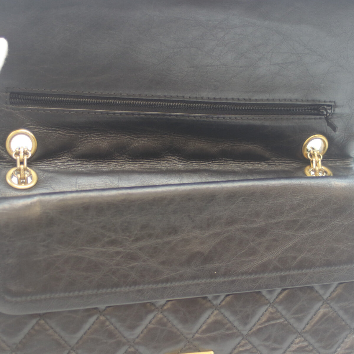 CHANEL シャネル 15番 A37587 黒 ｴｲｼﾞﾄﾞｶｰﾌｽｷﾝ G金具 2.55 ﾏﾄﾗｯｾ28ﾁｪｰﾝｼｮﾙﾀﾞｰ ショルダーバッグ