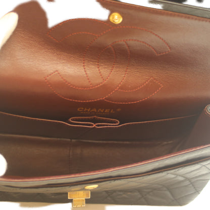 CHANEL シャネル 15番 A37587 黒 ｴｲｼﾞﾄﾞｶｰﾌｽｷﾝ G金具 2.55 ﾏﾄﾗｯｾ28ﾁｪｰﾝｼｮﾙﾀﾞｰ ショルダーバッグ