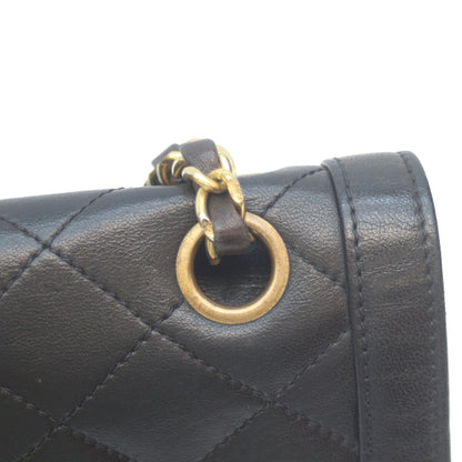 CHANEL シャネル 2番 黒 ﾊﾟﾘ限定 ﾗﾑ Wﾌﾗｯﾌﾟ ﾏﾄﾗｯｾ26 ﾁｪｰﾝｼｮﾙﾀﾞｰ ショルダーバッグ