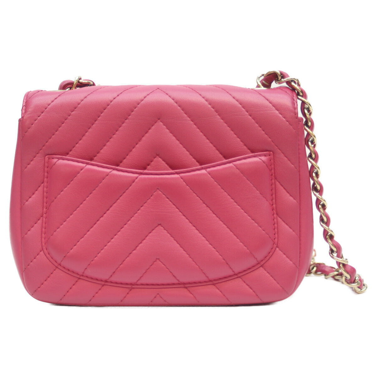 CHANEL シャネル 23番 A35200 ﾋﾟﾝｸ Vｽﾃｯﾁ ﾗﾑ G金具 ﾐﾆﾏﾄﾗｯｾ17 ショルダーバッグ