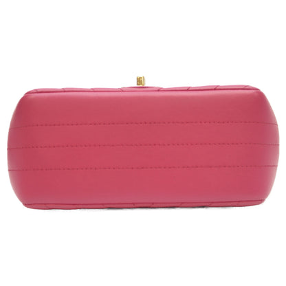 CHANEL シャネル 23番 A35200 ﾋﾟﾝｸ Vｽﾃｯﾁ ﾗﾑ G金具 ﾐﾆﾏﾄﾗｯｾ17 ショルダーバッグ