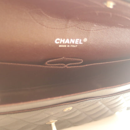 CHANEL シャネル 18番 A58600 黒 ｷｬﾋﾞｱ ｼﾙﾊﾞｰ金具 Wﾌﾗｯﾌﾟ ﾃﾞｶﾏﾄﾗｯｾ30 ショルダーバッグ