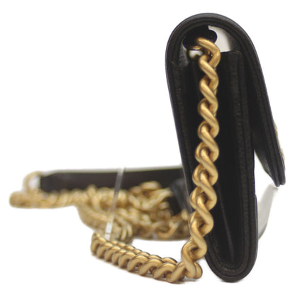 CHANEL シャネル AP2206 黒 ｷｬﾋﾞｱ G金具 ﾎﾞｰｲｼｬﾈﾙ ｺﾝﾊﾟｸﾄﾁｪｰﾝｳｫﾚｯﾄ ショルダーバッグ