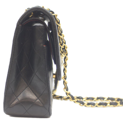 CHANEL シャネル 1番 A01112 黒 ﾗﾑ G金具 Wﾌﾗｯﾌﾟ ﾏﾄﾗｯｾ25 ﾁｪｰﾝｼｮﾙﾀﾞｰ ショルダーバッグ