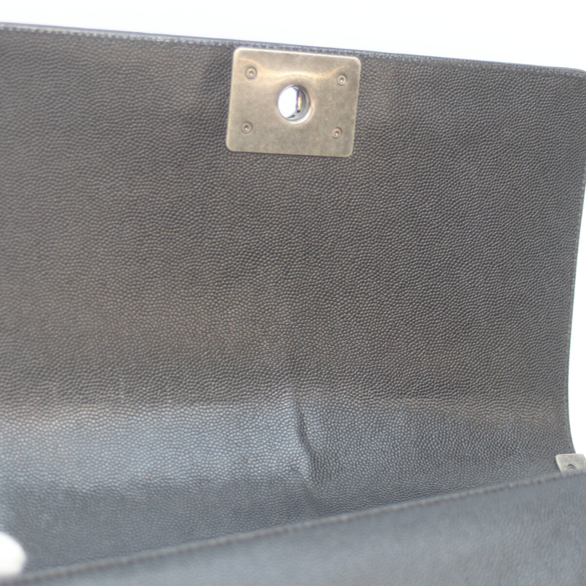 CHANEL シャネル 25番 A67086 黒 ｷｬﾋﾞｱ ｼﾙﾊﾞｰ金具 ボーイシャネル25 ﾐﾃﾞｨｱﾑ ショルダーバッグ