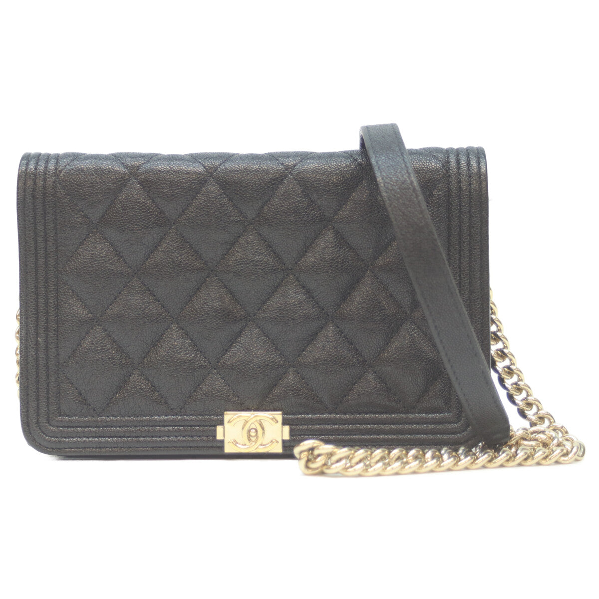 CHANEL シャネル 28番 AP1117 黒 ｷｬﾋﾞｱ G金具 ﾎﾞｰｲｼｬﾈﾙ ﾁｪｰﾝｳｫﾚｯﾄ ショルダーバッグ