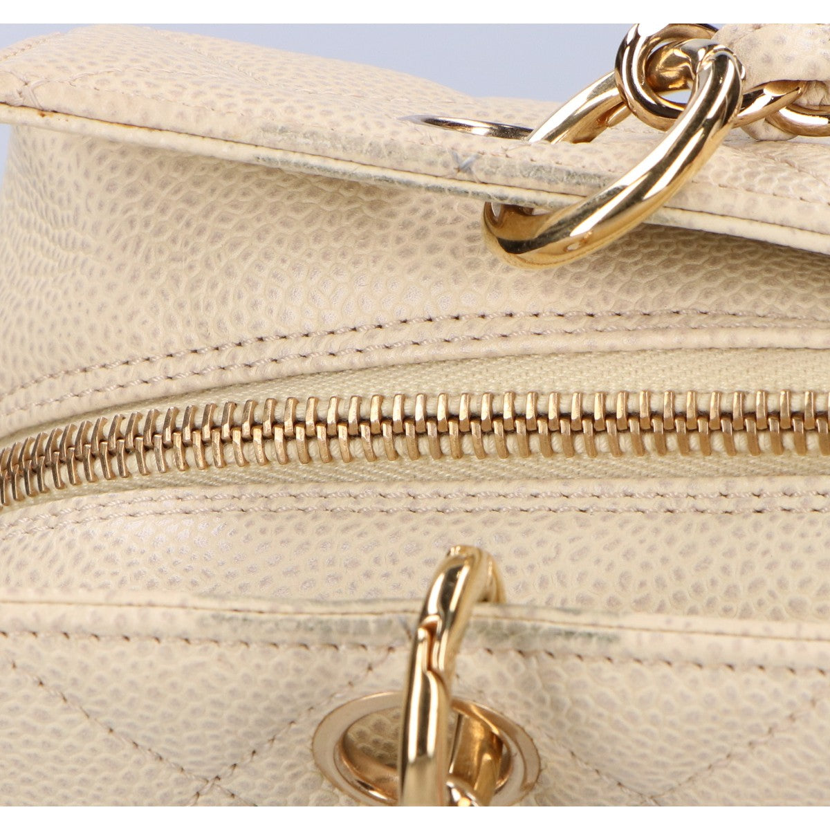 CHANEL シャネル 8番台 復刻チェーントート キャビア ハンドバッグ