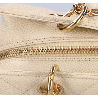 CHANEL シャネル 8番台 復刻チェーントート キャビア ハンドバッグ