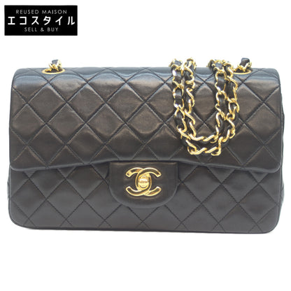 CHANEL シャネル 1番 A01113 黒 ﾗﾑ G金具 Wﾌﾗｯﾌﾟ ﾏﾄﾗｯｾ23 ﾁｪｰﾝｼｮﾙﾀﾞｰ ショルダーバッグ