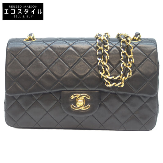 CHANEL シャネル 1番 A01113 黒 ﾗﾑ G金具 Wﾌﾗｯﾌﾟ ﾏﾄﾗｯｾ23 ﾁｪｰﾝｼｮﾙﾀﾞｰ ショルダーバッグ