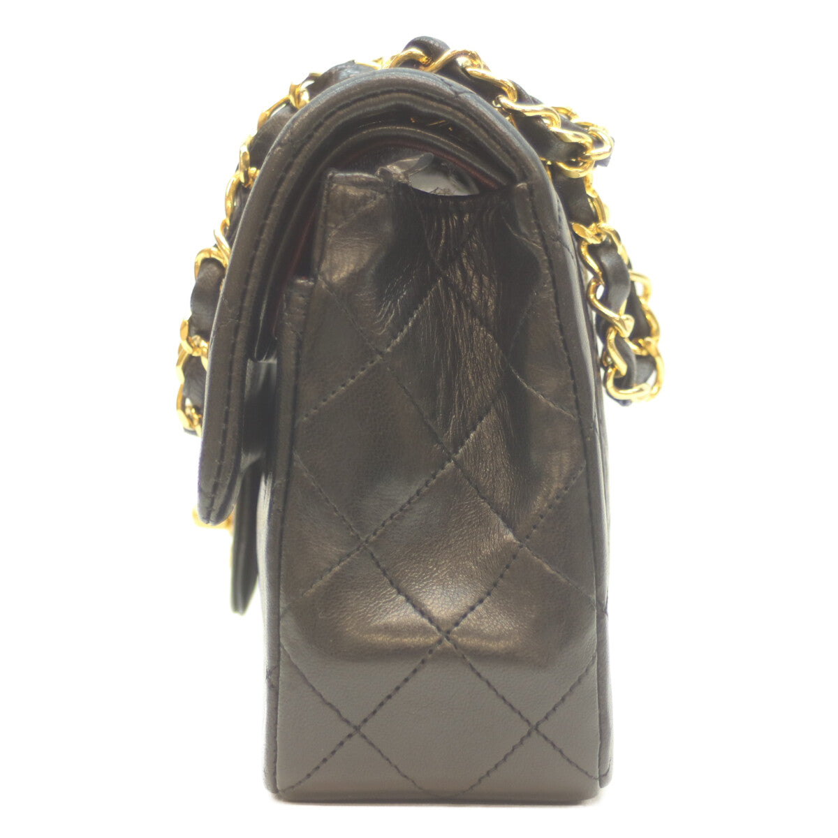 CHANEL シャネル 1番 A01113 黒 ﾗﾑ G金具 Wﾌﾗｯﾌﾟ ﾏﾄﾗｯｾ23 ﾁｪｰﾝｼｮﾙﾀﾞｰ ショルダーバッグ