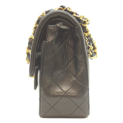 CHANEL シャネル 1番 A01113 黒 ﾗﾑ G金具 Wﾌﾗｯﾌﾟ ﾏﾄﾗｯｾ23 ﾁｪｰﾝｼｮﾙﾀﾞｰ ショルダーバッグ