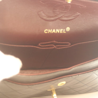 CHANEL シャネル 1番 A01113 黒 ﾗﾑ G金具 Wﾌﾗｯﾌﾟ ﾏﾄﾗｯｾ23 ﾁｪｰﾝｼｮﾙﾀﾞｰ ショルダーバッグ