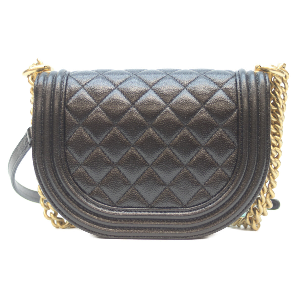 CHANEL シャネル AS3350 黒 ｷｬﾋﾞｱ G金具 ﾎﾞｰｲｼｬﾈﾙｽﾓｰﾙ ﾒｯｾﾝｼﾞｬｰ ショルダーバッグ