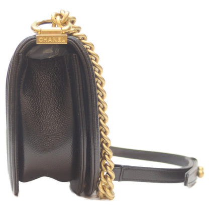 CHANEL シャネル AS3350 黒 ｷｬﾋﾞｱ G金具 ﾎﾞｰｲｼｬﾈﾙｽﾓｰﾙ ﾒｯｾﾝｼﾞｬｰ ショルダーバッグ