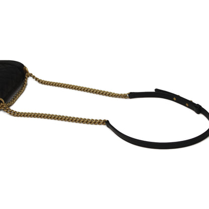 CHANEL シャネル AS3350 黒 ｷｬﾋﾞｱ G金具 ﾎﾞｰｲｼｬﾈﾙｽﾓｰﾙ ﾒｯｾﾝｼﾞｬｰ ショルダーバッグ