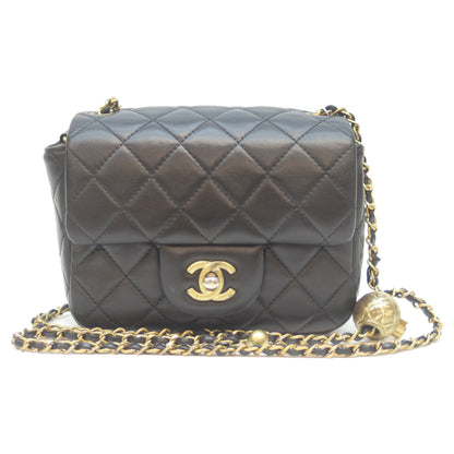 CHANEL シャネル AS1786 黒 ﾗﾑ G金具 ｺｺﾎﾞｰﾙ ﾐﾆﾏﾄﾗｯｾ17 ショルダーバッグ