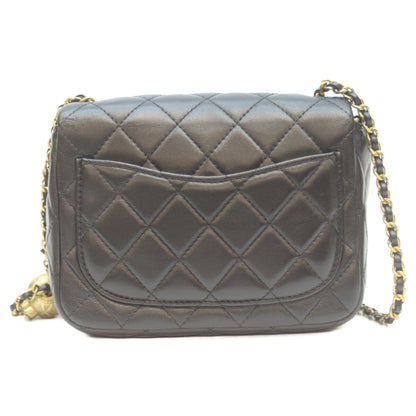 CHANEL シャネル AS1786 黒 ﾗﾑ G金具 ｺｺﾎﾞｰﾙ ﾐﾆﾏﾄﾗｯｾ17 ショルダーバッグ