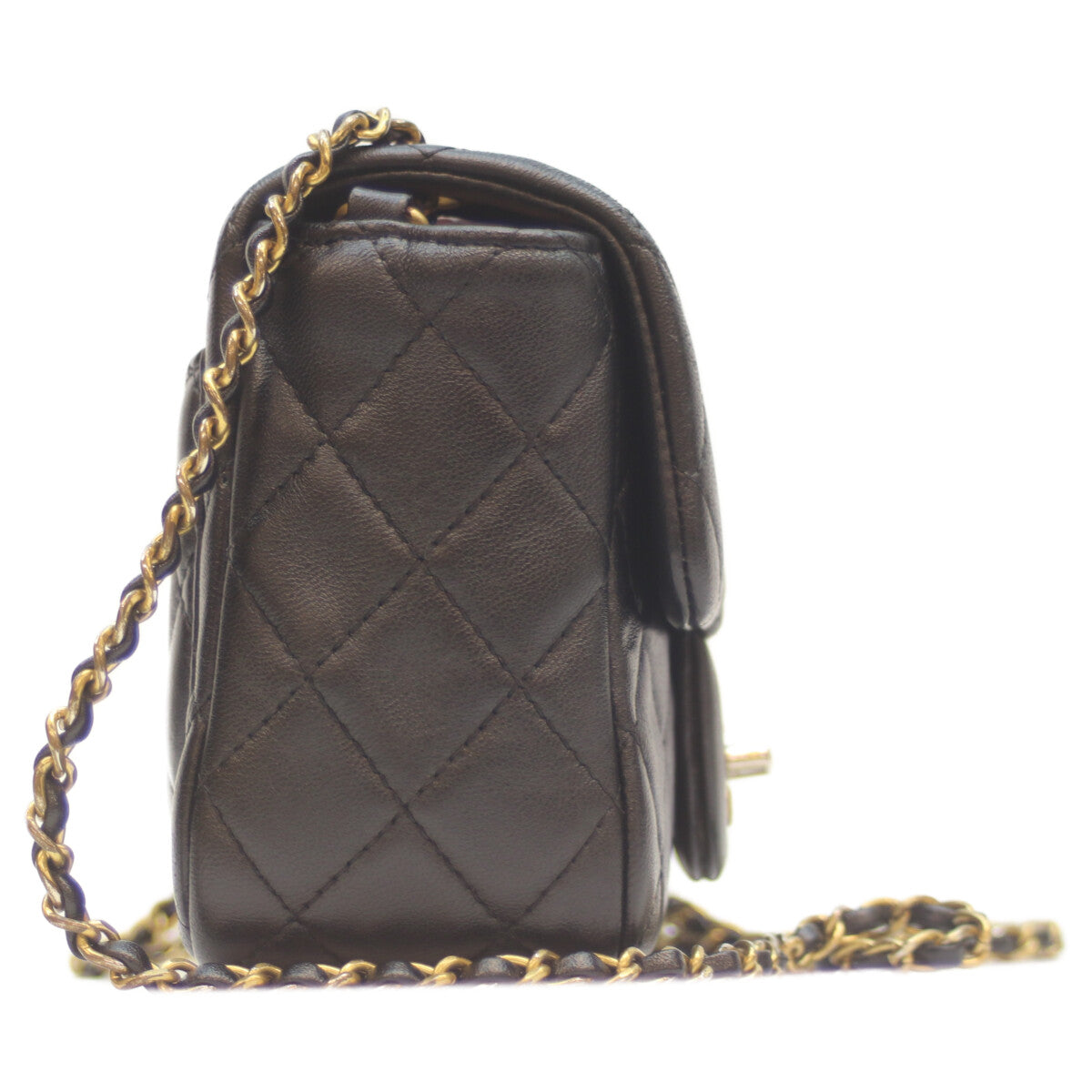 CHANEL シャネル AS1786 黒 ﾗﾑ G金具 ｺｺﾎﾞｰﾙ ﾐﾆﾏﾄﾗｯｾ17 ショルダーバッグ