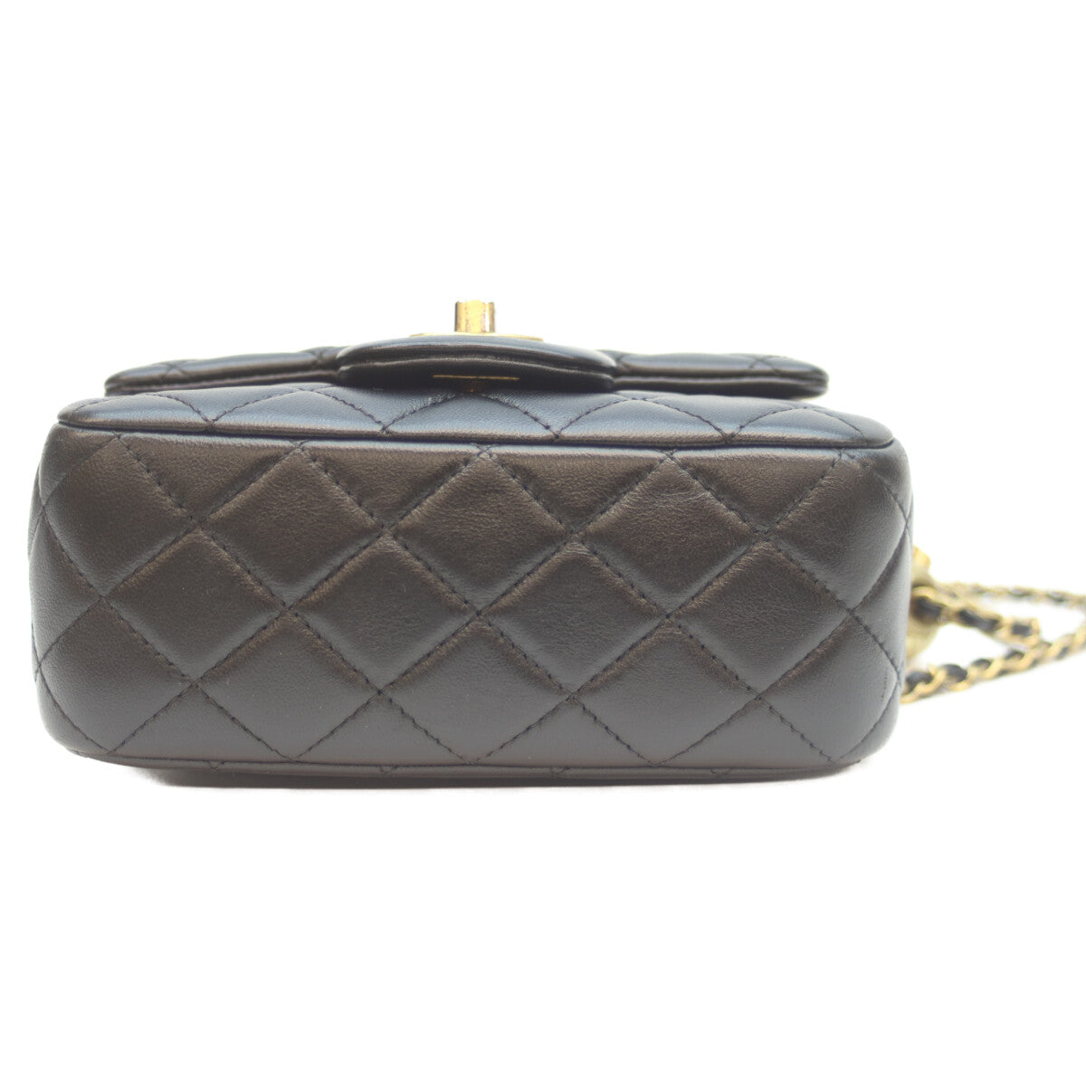 CHANEL シャネル AS1786 黒 ﾗﾑ G金具 ｺｺﾎﾞｰﾙ ﾐﾆﾏﾄﾗｯｾ17 ショルダーバッグ