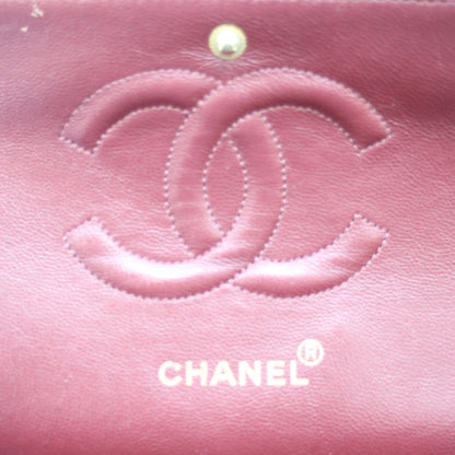 CHANEL シャネル A01112 1番 黒 ﾗﾑ G金具 Wﾌﾗｯﾌﾟ ﾏﾄﾗｯｾ25 ショルダーバッグ