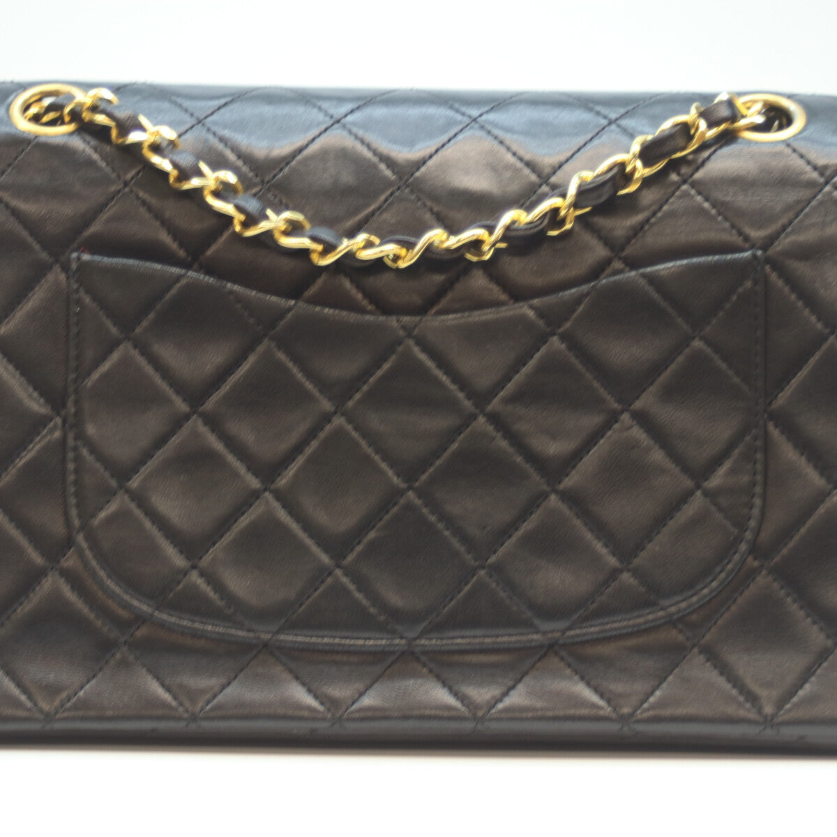 CHANEL シャネル A01112 1番 黒 ﾗﾑ G金具 Wﾌﾗｯﾌﾟ ﾏﾄﾗｯｾ25 ショルダーバッグ