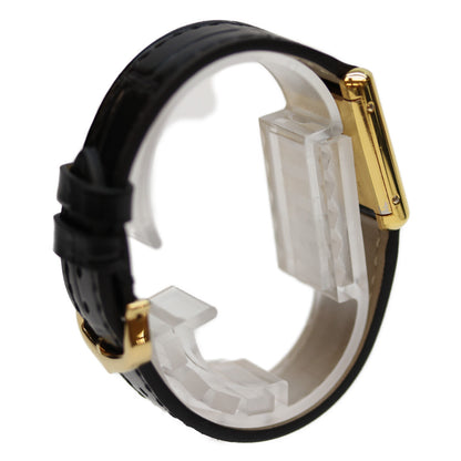 Cartier カルティエ 76ｰ81年 925 ﾏｽﾄﾀﾝｸｳﾞｪﾙﾒｲﾕSM ﾎﾞﾙﾄﾞｰ文字盤 手巻き 革 腕時計