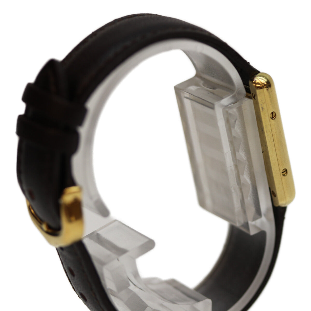 Cartier カルティエ 82-95年 925 ﾏｽﾄﾀﾝｸｳﾞｪﾙﾒｲﾕSM ﾛｰﾏ ｱｲﾎﾞﾘｰ文字盤 QZ 革 腕時計