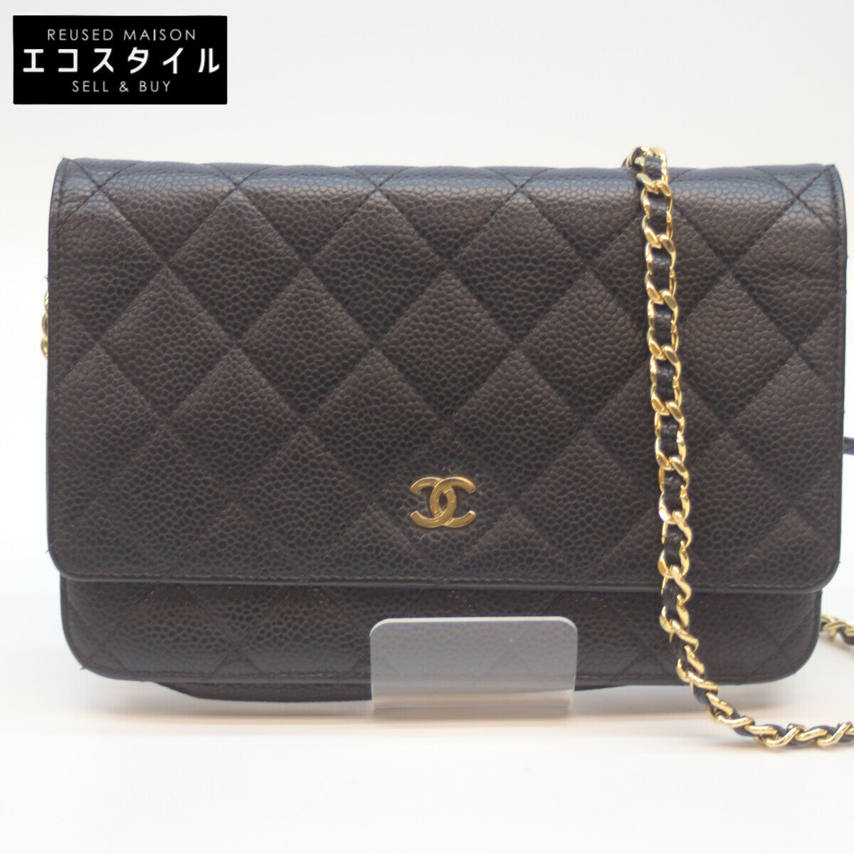 CHANEL シャネル 21番 AP0250 黒 ｷｬﾋﾞｱ G金具 ﾁｪｰﾝｳｫﾚｯﾄ ショルダーバッグ