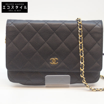 CHANEL シャネル 21番 AP0250 黒 ｷｬﾋﾞｱ G金具 ﾁｪｰﾝｳｫﾚｯﾄ ショルダーバッグ