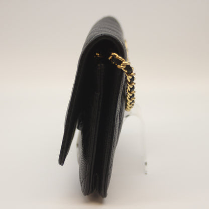 CHANEL シャネル 21番 AP0250 黒 ｷｬﾋﾞｱ G金具 ﾁｪｰﾝｳｫﾚｯﾄ ショルダーバッグ