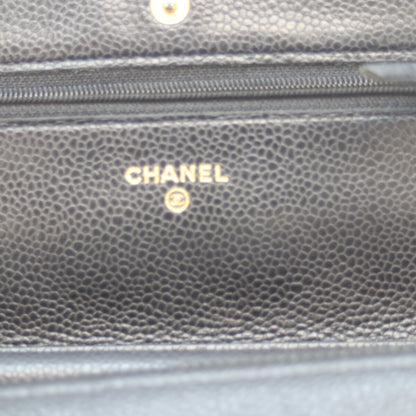 CHANEL シャネル 21番 AP0250 黒 ｷｬﾋﾞｱ G金具 ﾁｪｰﾝｳｫﾚｯﾄ ショルダーバッグ
