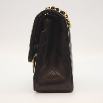 CHANEL シャネル 5番 A01113 黒 ﾗﾑ G金具 Wﾌﾗｯﾌﾟ ﾏﾄﾗｯｾ23 ショルダーバッグ