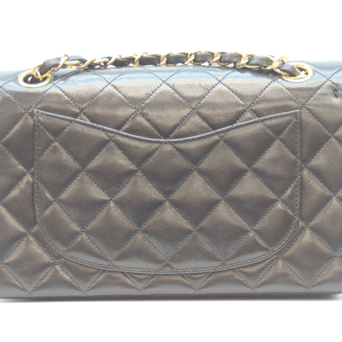 CHANEL シャネル 5番 A01113 黒 ﾗﾑ G金具 Wﾌﾗｯﾌﾟ ﾏﾄﾗｯｾ23 ショルダーバッグ