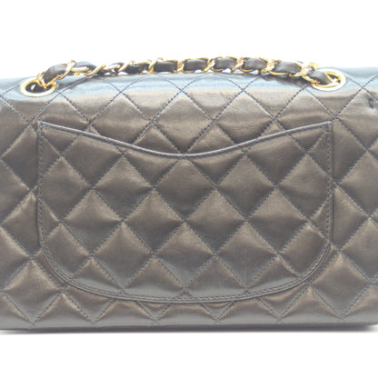 CHANEL シャネル 5番 A01113 黒 ﾗﾑ G金具 Wﾌﾗｯﾌﾟ ﾏﾄﾗｯｾ23 ショルダーバッグ