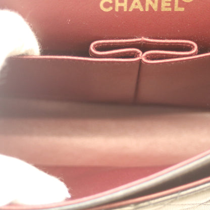CHANEL シャネル 5番 A01113 黒 ﾗﾑ G金具 Wﾌﾗｯﾌﾟ ﾏﾄﾗｯｾ23 ショルダーバッグ
